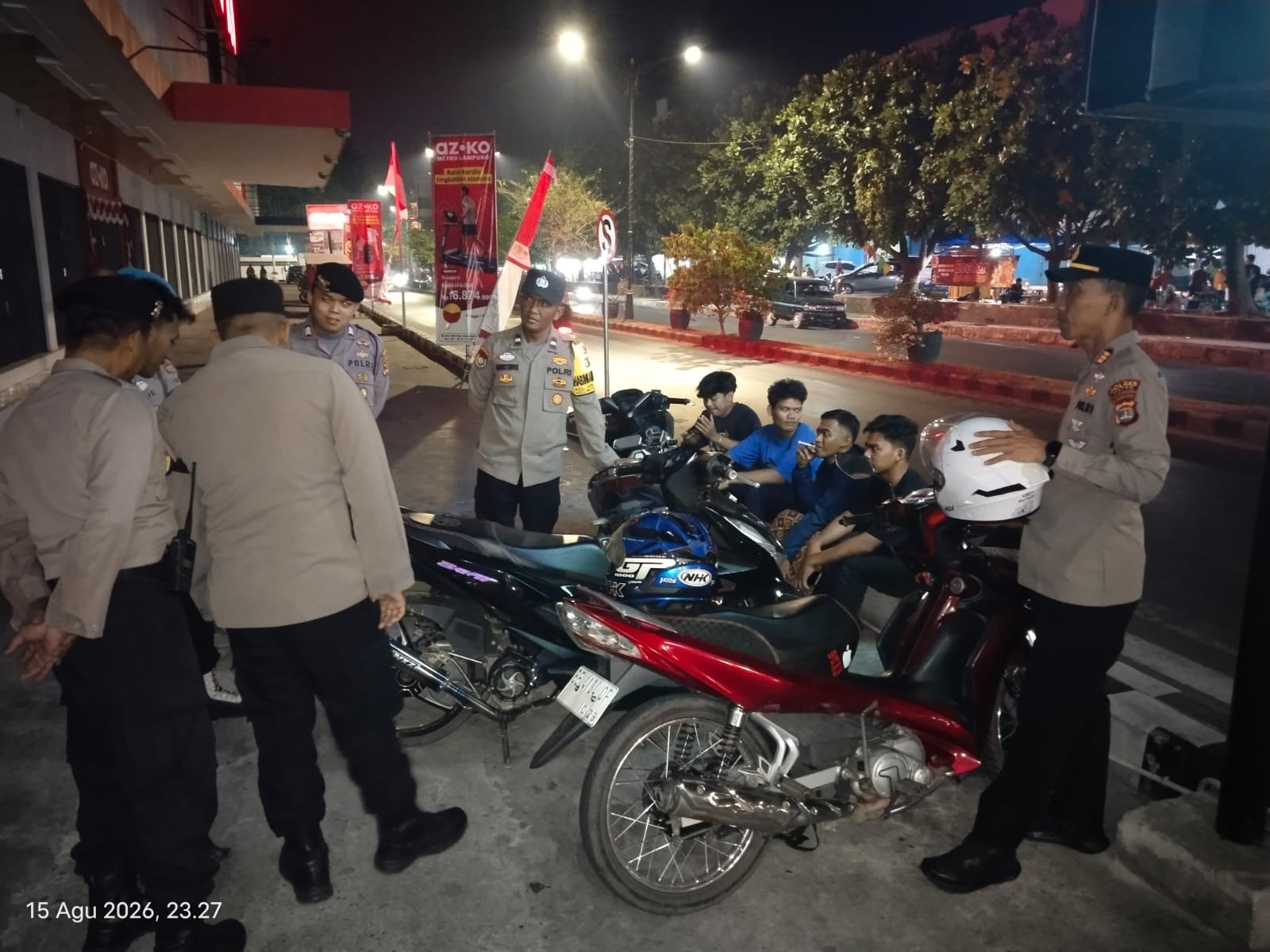 Polsek Metro Pusat Laksanakan KRYD Malam Minggu, Antisipasi Gangguan Kamtibmas
